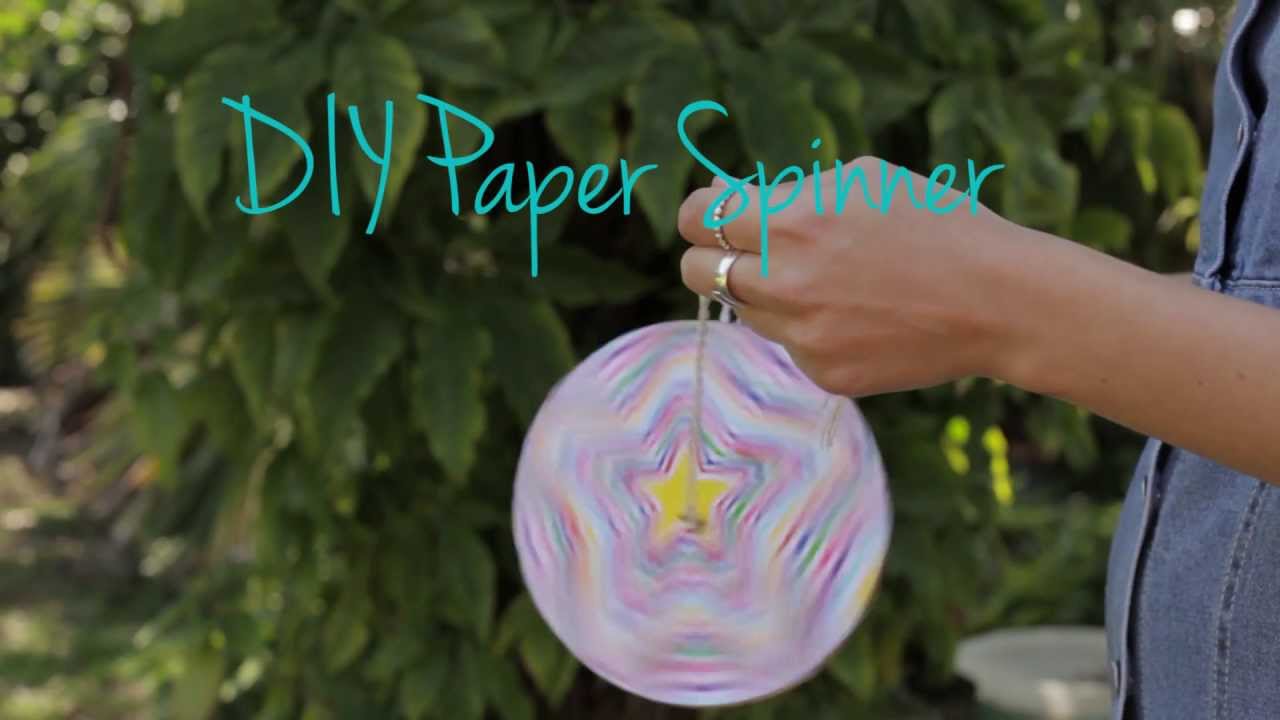 kids anka DIY Paper Spinner