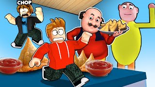 ROBLOX CHOP AND FROSTY PLAY MOTU PATLU ESCAPE OBBY screenshot 5