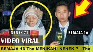 Heboh Remaja 16 Tahun menikah dengan nenek yang berumur 71 tahun versi hitam putih