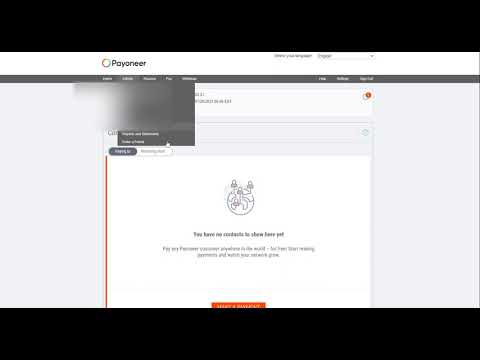 Payoneer Portal Navigation Tutorial.