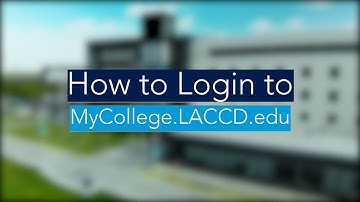 How To Login To Mycollege.LACCD.edu