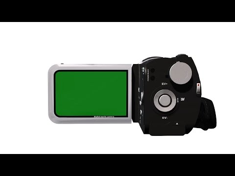 modern video camcorder with green screen display animation - free use @bestgreenscreen