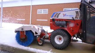 Rotary Broom Built for Snow and Site Cleanup – Ventrac HB580 Broom – Simple Start
