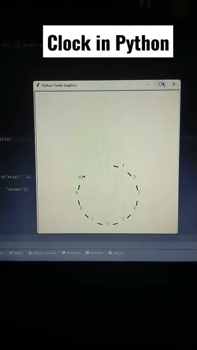 How to make analog clock in Python#shortsvideo#shorts #tech#turtle# ...