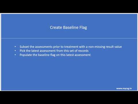 Clinical SAS: How do you create baseline flag?