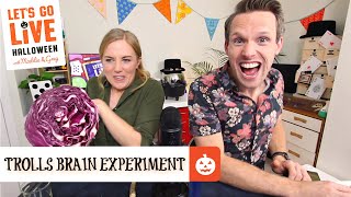 'Trolls Brain Juice' (Red Cabbage pH Indicator Experiment!) | LET'S GO LIVE with Maddie and Greg