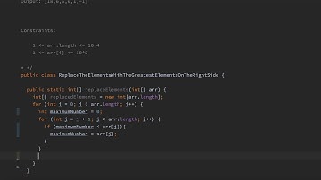 Replace Elements With Greatest Element On Right Side LeetCode Easy Problem