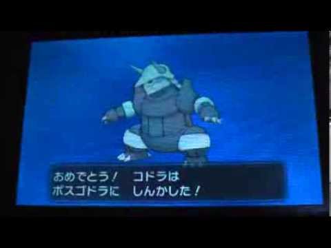 Pokemonxy ポケモンxy コドラからボスゴドラへの進化 Youtube