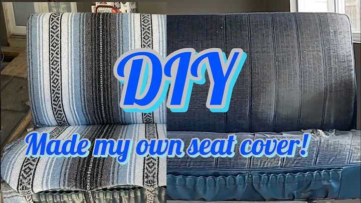 Making a custom seat cover for my brothers C10 Chevy Squarebody bench seat. D I Y Part 4