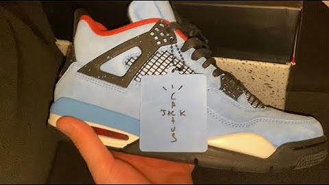 ASMR Shoe Unboxing (Travis Scott Jordan 4)