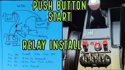How to install a Push Button Start with Relay SBC Third Gen Camaro