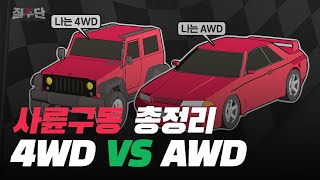 🚗4WD vs AWD의 정확한 차이는 무엇일까? 사륜구동 자동차 입문용 간단 총정리 영상! !🚗🏁Part time vs Full time Four wheel drive 비교 🏁