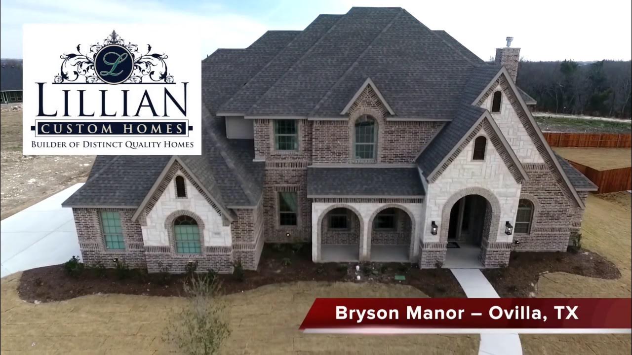 Lillian Custom Homes Bryson Manor Harper Model YouTube