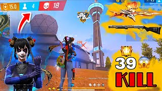 39 KILL WOODPECKER X M590 DESTROY SOLARA MAP 🔥MUST WHATCH || Free Fire gameplay ❤️