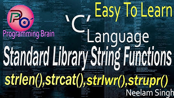 Use Of Standard Library String Functions strlen , strcat ,strlwr, strupr In C Language with example