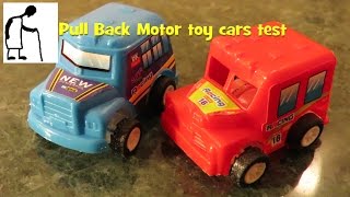Pull Back Motor toy cars test