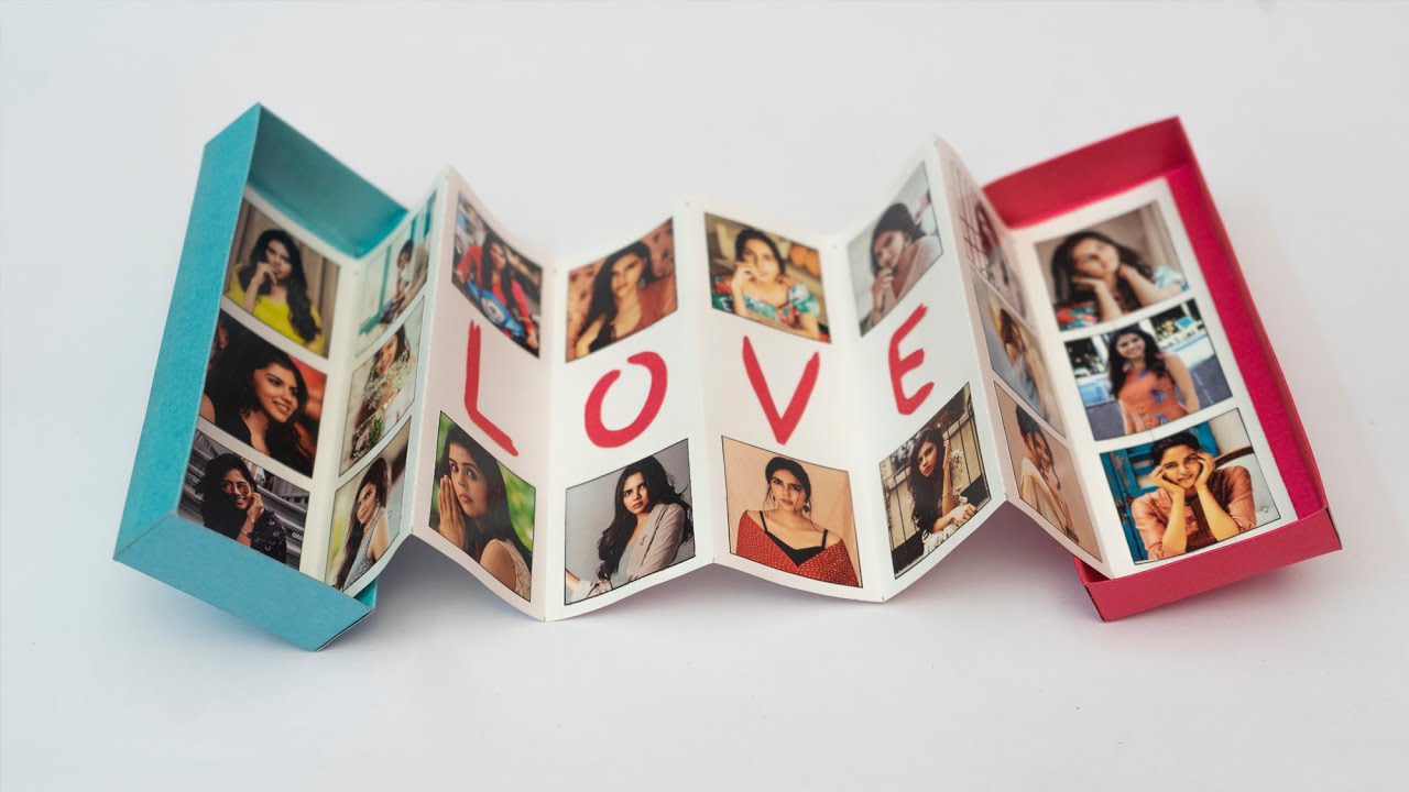 How to make Photo Album box DIY photo box handmade greeting card tutorial by Crafts YouTube