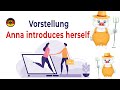 German For Kinder |  Vorstellung : Anna introduces herself