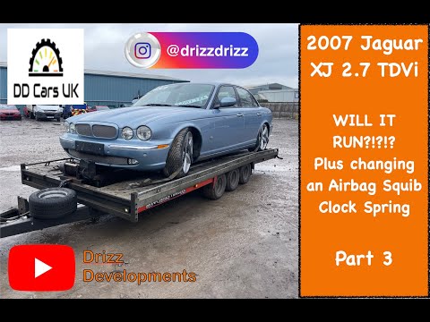 The Copart 2007 Jaguar XJ TDVi 2.7TD – WILL IT RUN & Airbag Clock Spring / Squib Change – Part Three