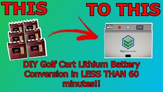 DIY bigbattery.com Lithium Conversion for Club Car Precedent, Onward or Tempo in 60 minutes or less!