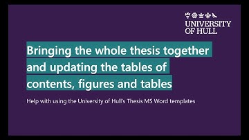 Combining chapter files into the main Thesis template