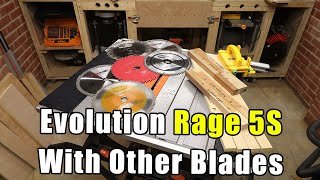 Can you use other blades for Evolution Rage 5S ?? Plus test of 6 Blades