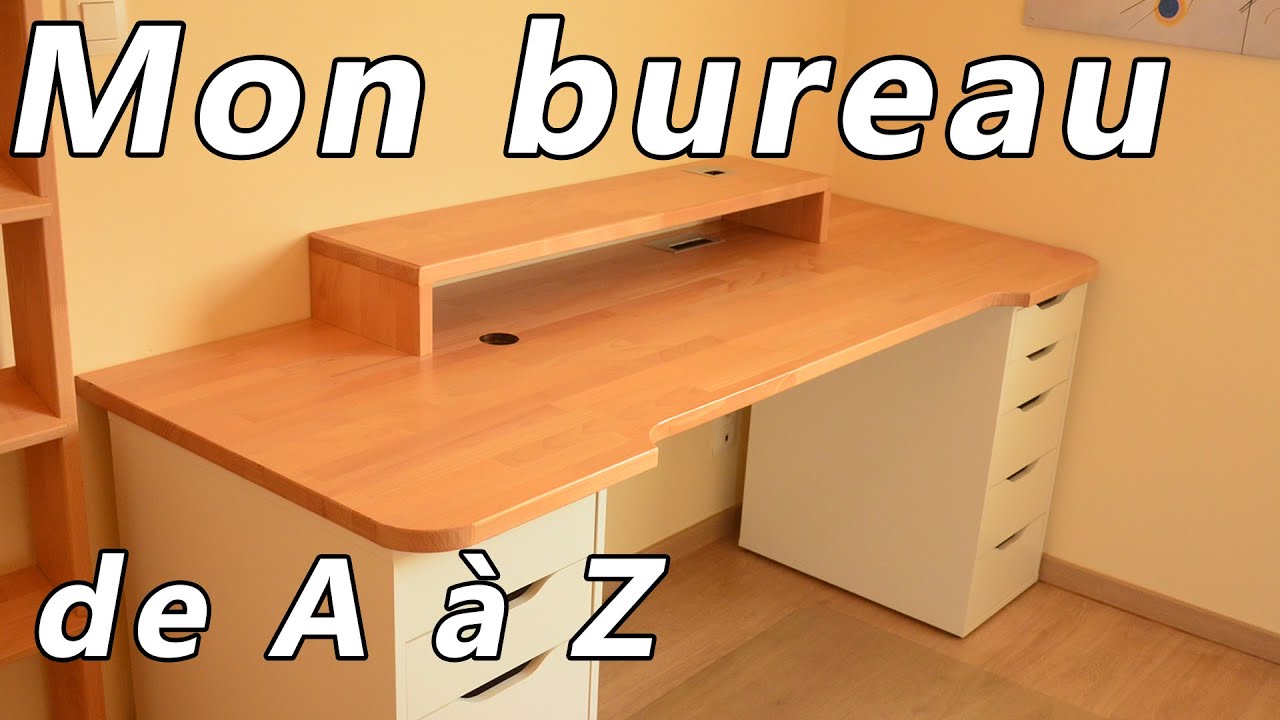 Comment fabriquer un bureau XXL ultra pratique avec des meubles de cuisine  ! Brico seb 