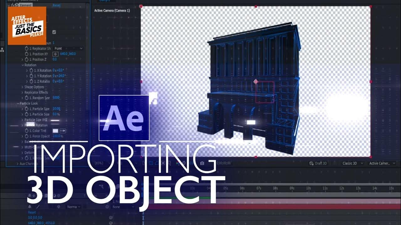 After Effects: Importing 3D objects | Tutorial, fast & easy! #3dobjects ...