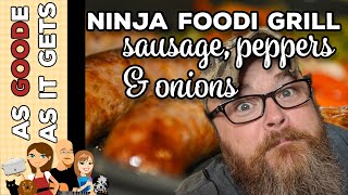 Ninja Foodi Grill Sausage Peppers & Onions