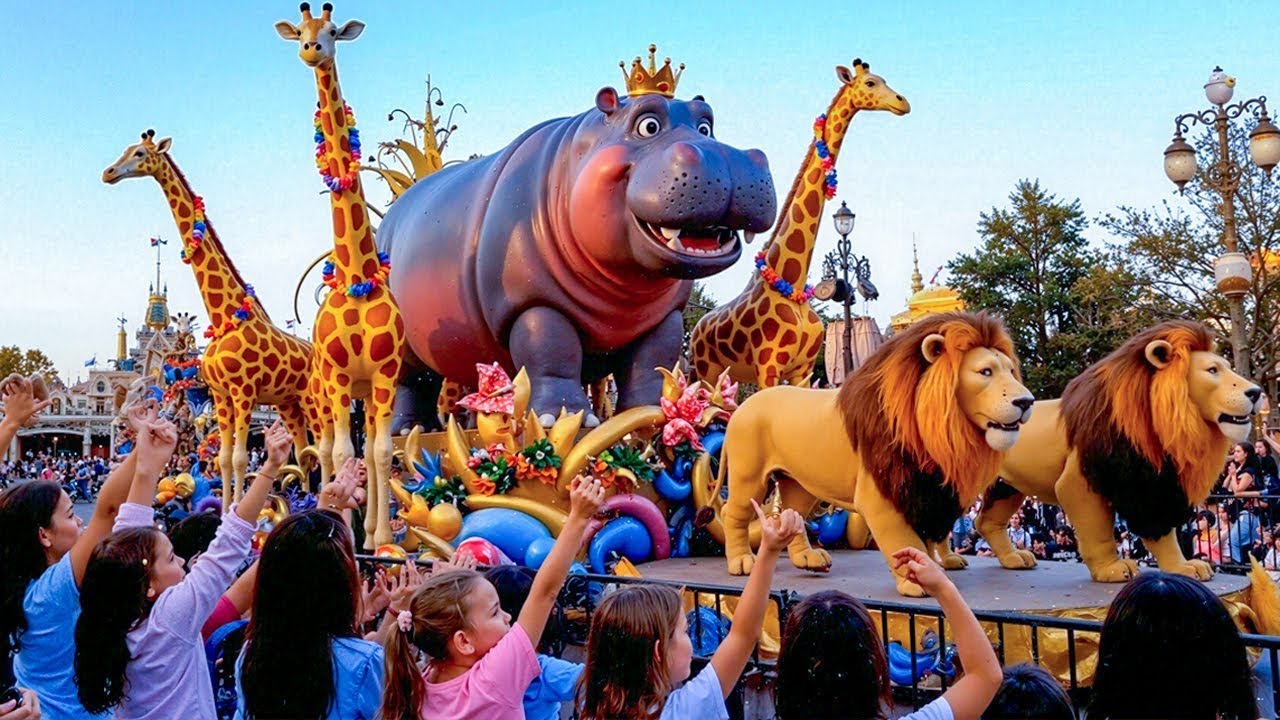 [4K] Unbelievable! Jungle Animals Parade at Disneyland | Full Experience with Surprises