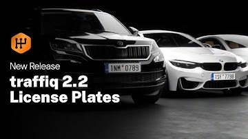License Plates for Blender | traffiq 2.2.0 - Vehicles Library