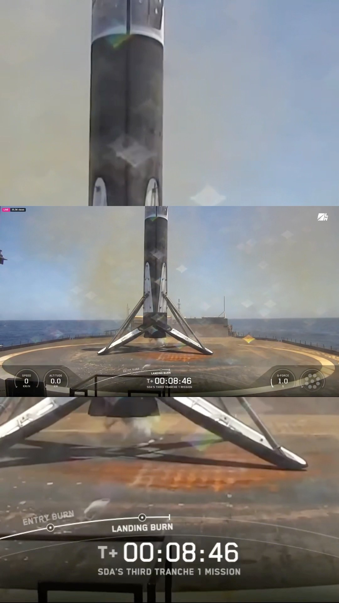 LANDING! SpaceX lands Falcon 9 Booster B1093 for the 15th time