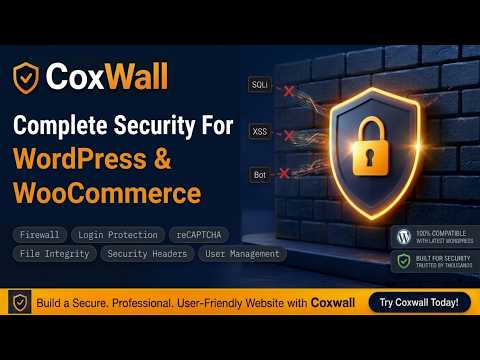 CoxWall - Best Free WordPress Security Plugin