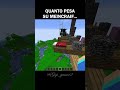QUANTO PESA SU MEINCRAIF...🥀💔 #minecraft