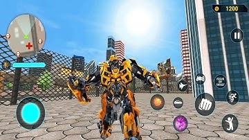 Bumble Bee Multiple Transformation Jet Robot Car Game 2021 - Android Gameplay