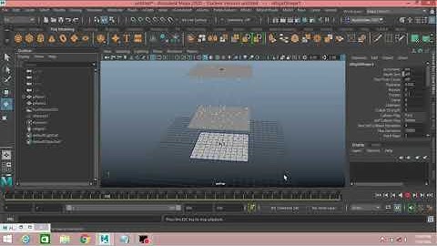 How to create rain drops ripples in maya 2020 using fluid texture 2D