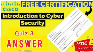 Cybersecurity Essentials chapter 3 Quiz ans !! cisco !! Shri Ram Tutorials
