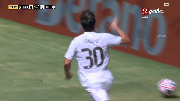 Real Madrid's first goal against Al Hilal in the Club World Cup