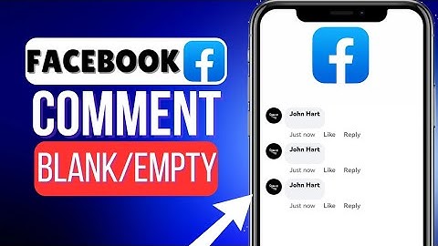 How To Comment Blank On Facebook