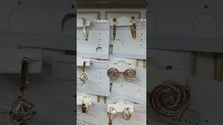 Видеообзор серёжек из медсплава с покрытием золота