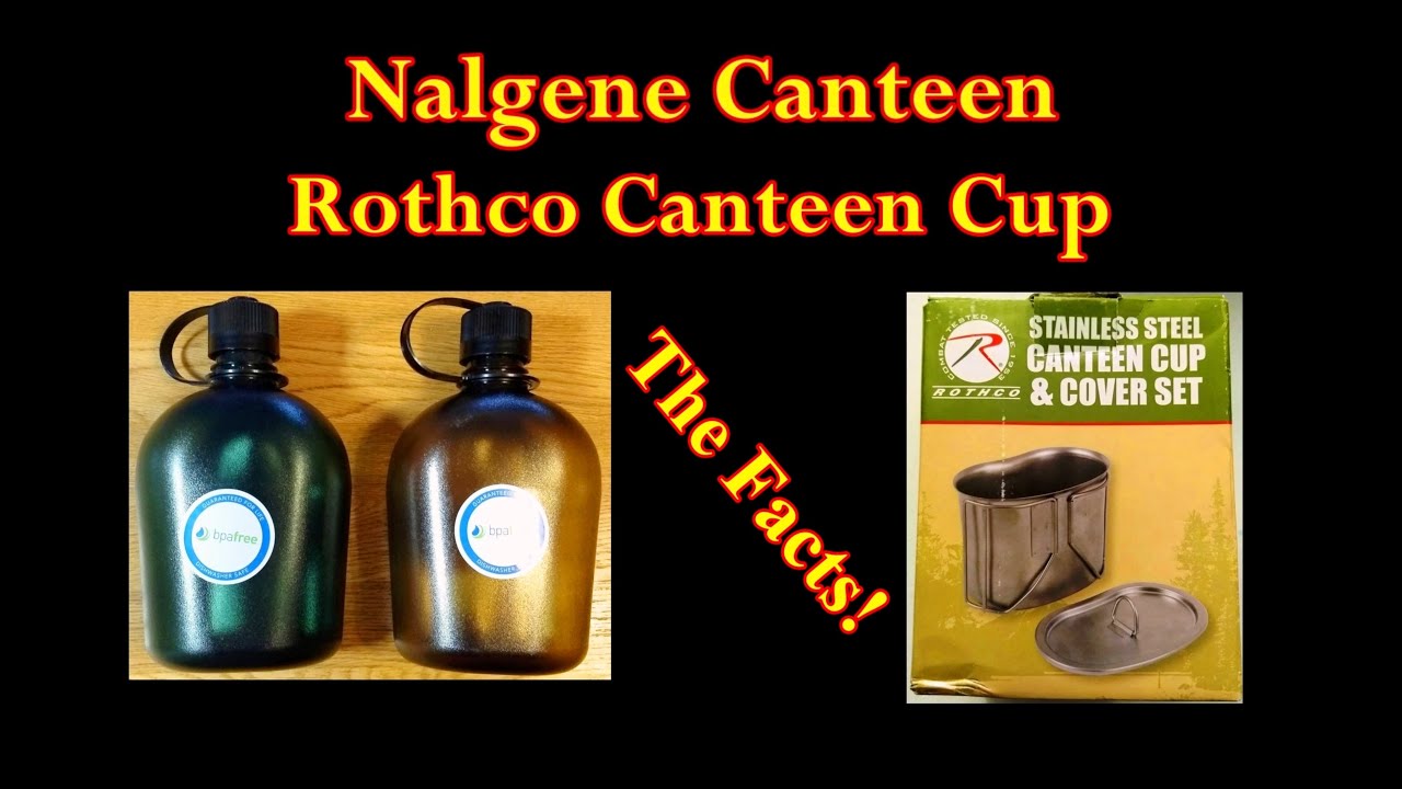 Backpacking Hiking Nalgene Canteen Rothco Cup Set YouTube