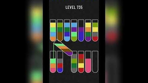 Water sort puzzle level 735