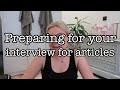 Preparing for your interview for articles (Big 4 interviews)!