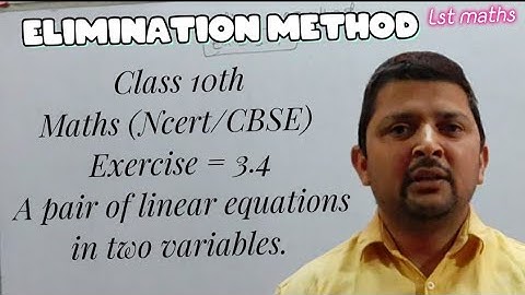 class 10 Exercise 3.4 NCERT solutions |Class 10 chapter 3 Pair of linear equations in two variables|