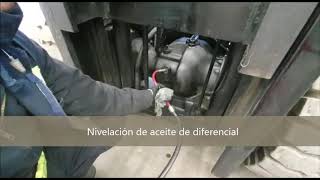 REVISION DE NIVELES DE LIQUIDOS EN MONTACARGAS DE COMBUSTION