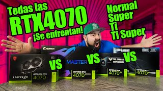 RTX 4070 vs 4070 SUPER vs 4070Ti vs 4070Ti SUPER ¿Por qué TANTAS? ¿Cuál COMPRAR? DrogaDigital