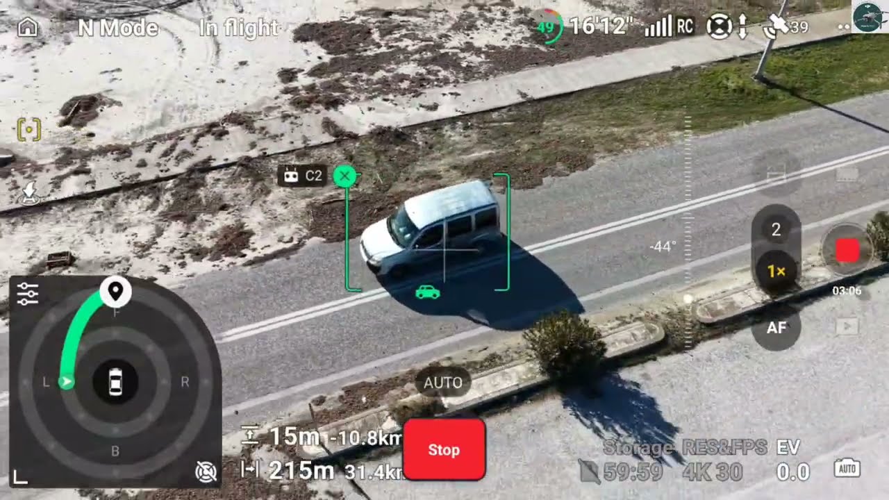 Dji Mini 5pro ...Test ....Active Track .....vehicle Follow