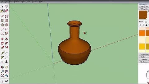 Modelling a Vase  -follow me tool- Sketch Up - 3D Modelling