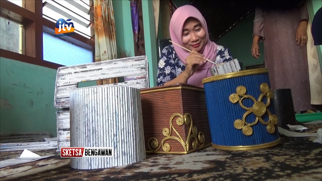 JOMBANG Limbah  Koran  Dirubah Jadi Produk Bernilai 