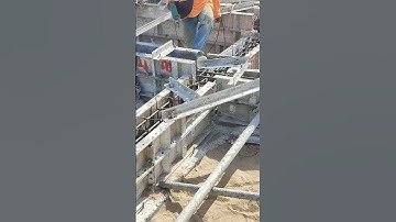 Technical drilling aluminium formwork for ground beam